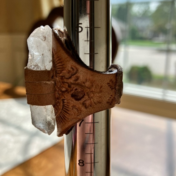 Buffalo Girl Druid ring with crystal quartz - Picture 3 of 6